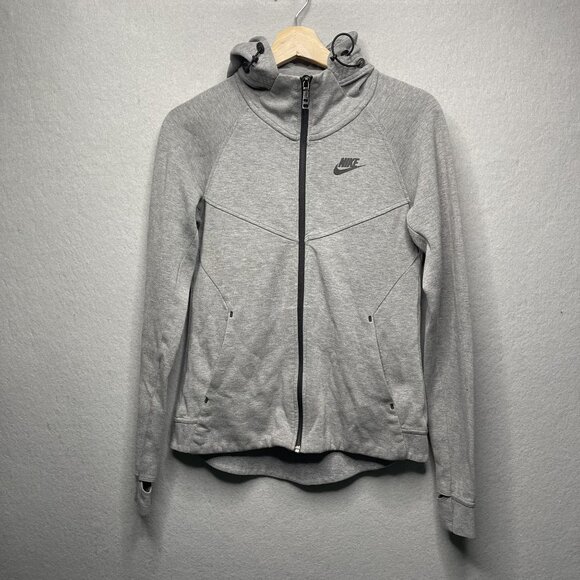 Nike Tech Fleece Windrunner Full Zip Hoodie Women's Size S Gray - Picture 1 of 7